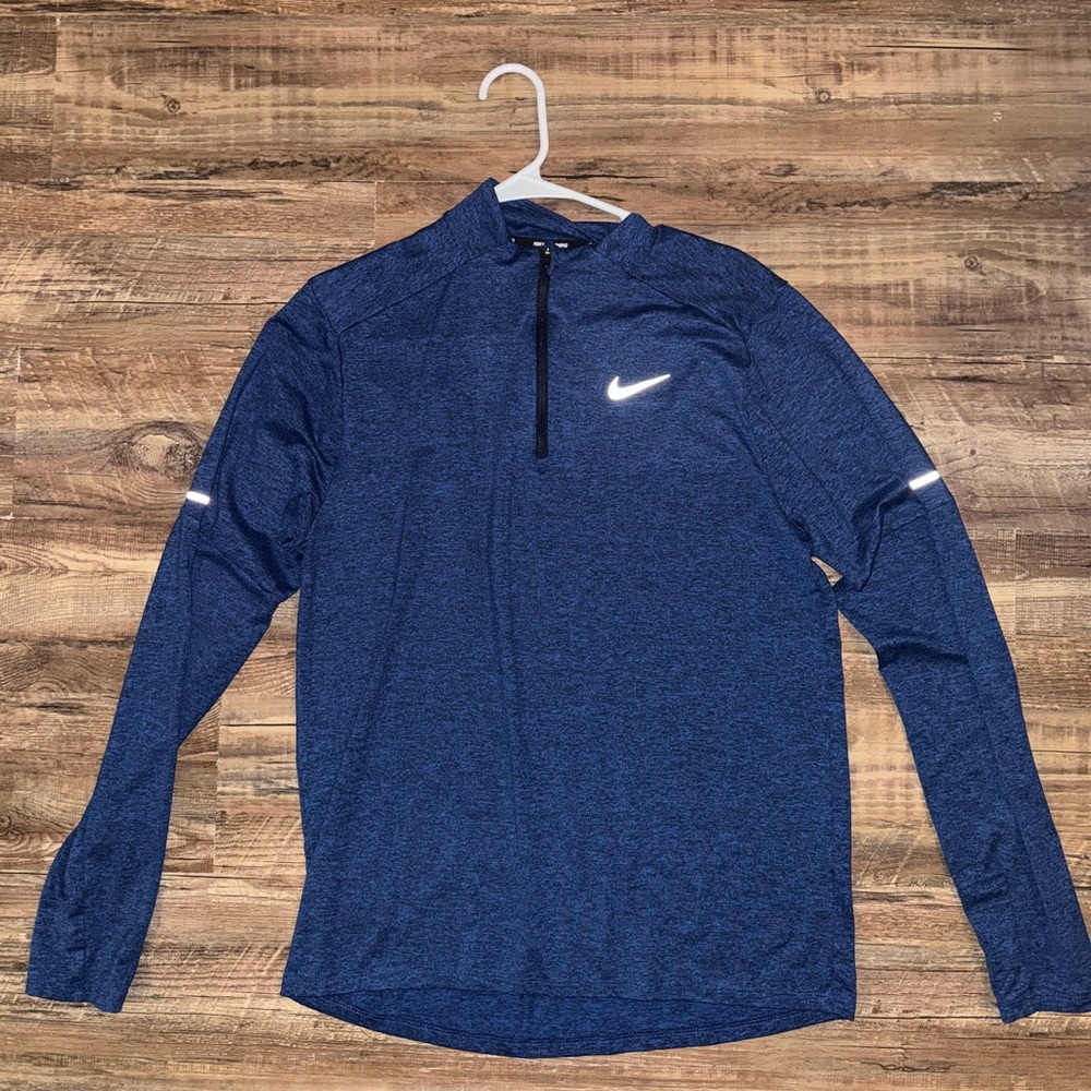 Nike Navy Long Sleeve Top with Zipper